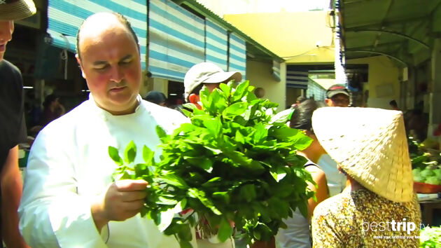 Market and Cooking with the Seabourn Chef